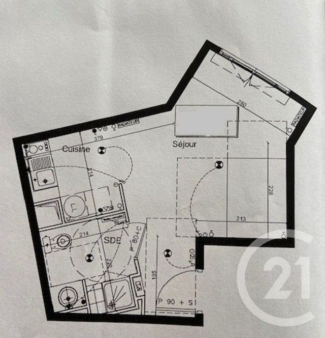 Appartement F1 à vendre - 1 pièce - 27.22 m2 - PUTEAUX - 92 - ILE-DE-FRANCE - Century 21 Cayla Immobilier