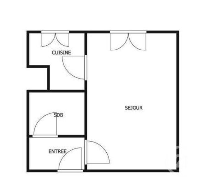 Appartement F1 à vendre - 1 pièce - 24.91 m2 - NANTERRE - 92 - ILE-DE-FRANCE - Century 21 Cayla Immobilier